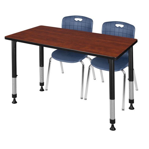 Tables > Height Adjustable > Rectangular Table & Chair Sets, 48 X 30 X 23-34
