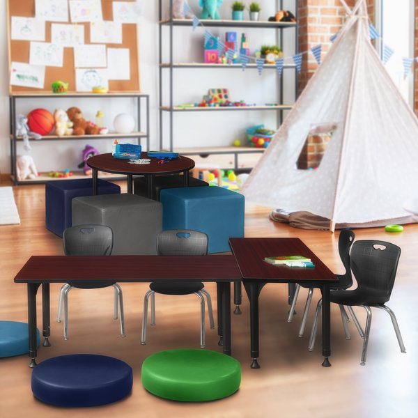 Tables > Height Adjustable > Rectangular Table & Chair Sets, 48 X 30 X 23-34