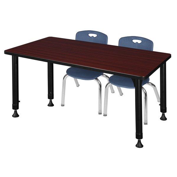 Tables > Height Adjustable > Rectangular Table & Chair Sets, 48 X 30 X 23-34