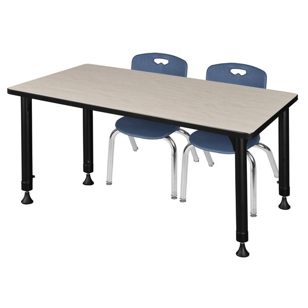 Tables > Height Adjustable > Rectangular Table & Chair Sets, 48 X 30 X 23-34