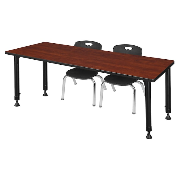 Tables > Height Adjustable > Rectangular Table & Chair Sets, 60 X 24 X 23-34