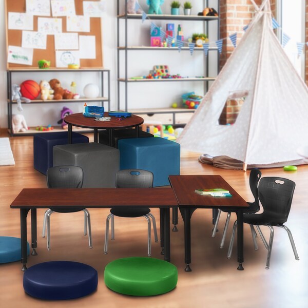 Tables > Height Adjustable > Rectangular Table & Chair Sets, 60 X 24 X 23-34