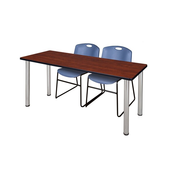 Rectangle Tables > Training Tables > Kee Table & Chair Sets, 60 X 24 X 29, Cherry