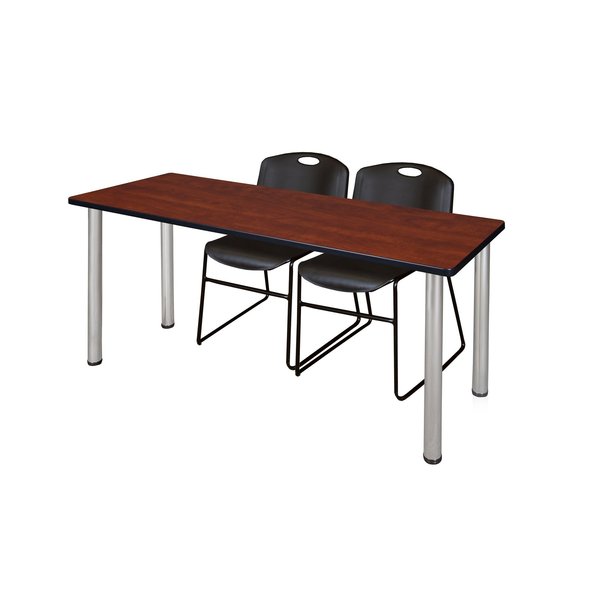 Rectangle Tables > Training Tables > Kee Table & Chair Sets, 60 X 24 X 29, Cherry