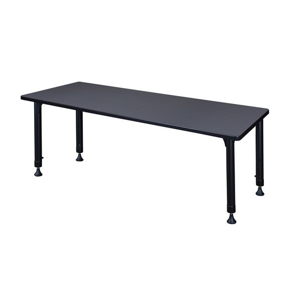 Rectangle Tables > Height Adjustable > Rectangular Classroom Tables, 60 X 24 X 23-34, Gray