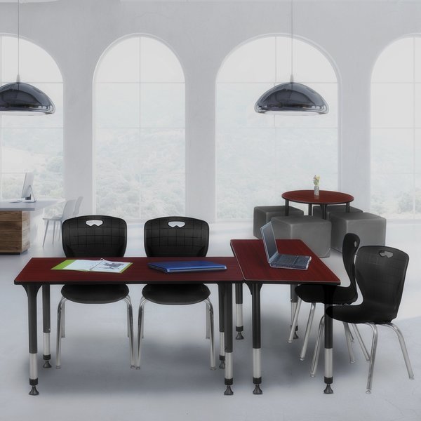Tables > Height Adjustable > Rectangular Table & Chair Sets, 60 X 24 X 23-34