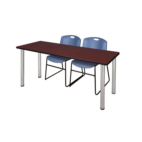 Rectangle Tables > Training Tables > Kee Table & Chair Sets, 60 X 24 X 29, Mahogany