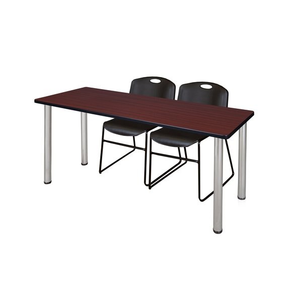 Rectangle Tables > Training Tables > Kee Table & Chair Sets, 60 X 24 X 29, Mahogany