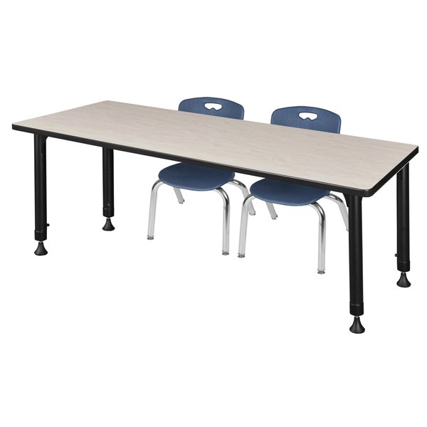 Tables > Height Adjustable > Rectangular Table & Chair Sets, 60 X 24 X 23-34