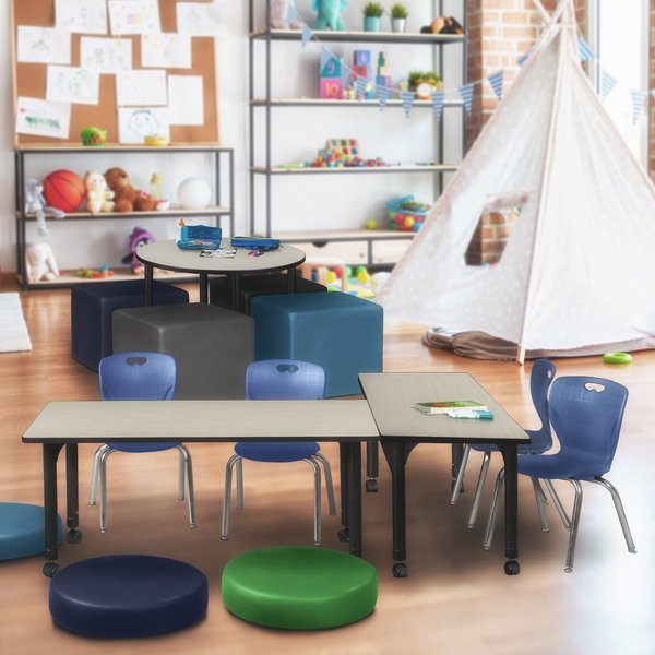 Tables > Height Adjustable > Rectangular Mobile Table & Chair Sets, 60 X 24 X 23-34