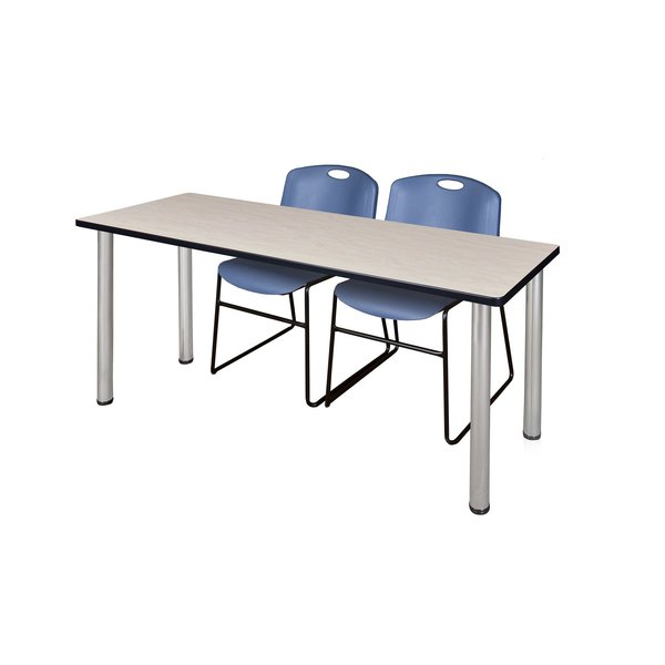 Rectangle Tables > Training Tables > Kee Table & Chair Sets, 60 X 24 X 29, Maple