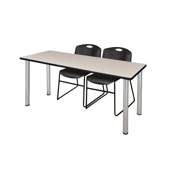 Rectangle Tables > Training Tables > Kee Table & Chair Sets, 60 X 24 X 29, Maple