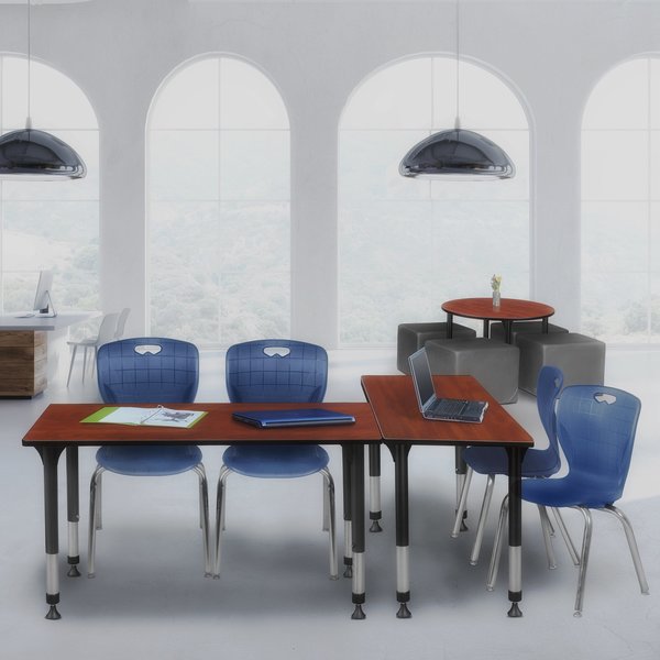 Tables > Height Adjustable > Rectangular Table & Chair Sets, 60 X 30 X 23-34