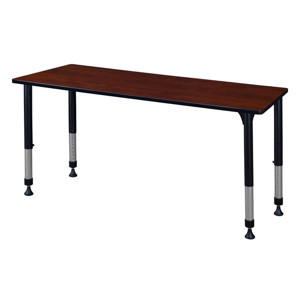 Rectangle Tables > Height Adjustable > Rectangular Classroom Tables, 60 X 30 X 23-34, Cherry