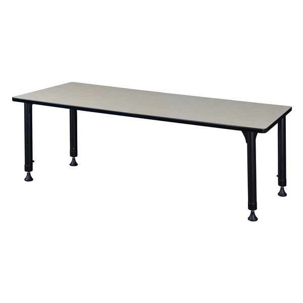 Rectangle Tables > Height Adjustable > Rectangular Classroom Tables, 60 X 30 X 23-34, Maple