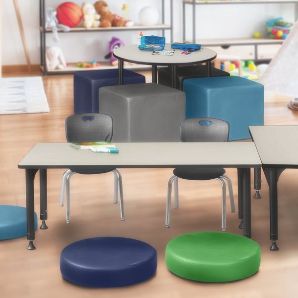 Rectangle Tables > Height Adjustable > Rectangular Classroom Tables, 60 X 30 X 23-34, Maple