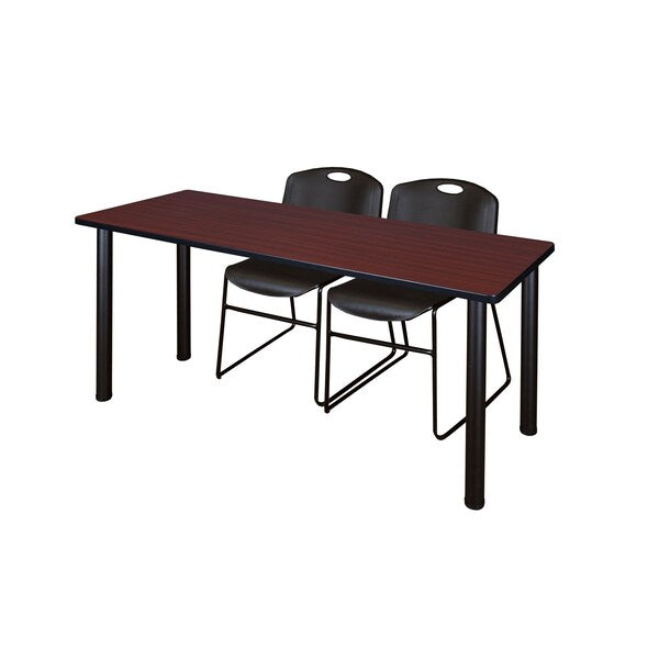 Rectangle Tables > Training Tables > Kee Table & Chair Sets, 66 X 24 X 29, Mahogany