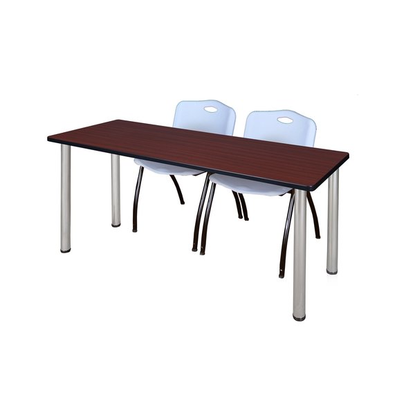 Rectangle Tables > Training Tables > Kee Table & Chair Sets, 66 X 24 X 29, Wood|Metal|Plastic Top