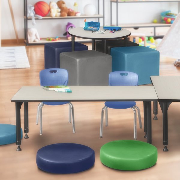 Tables > Height Adjustable > Rectangular Table & Chair Sets, 66 X 24 X 23-34