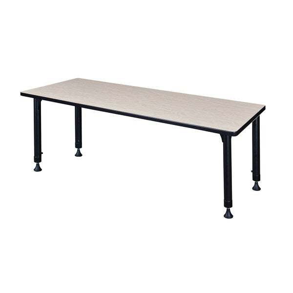 Tables > Height Adjustable > Rectangular Classroom Tables, 66 X 24 X 23-34, Wood|Metal Top