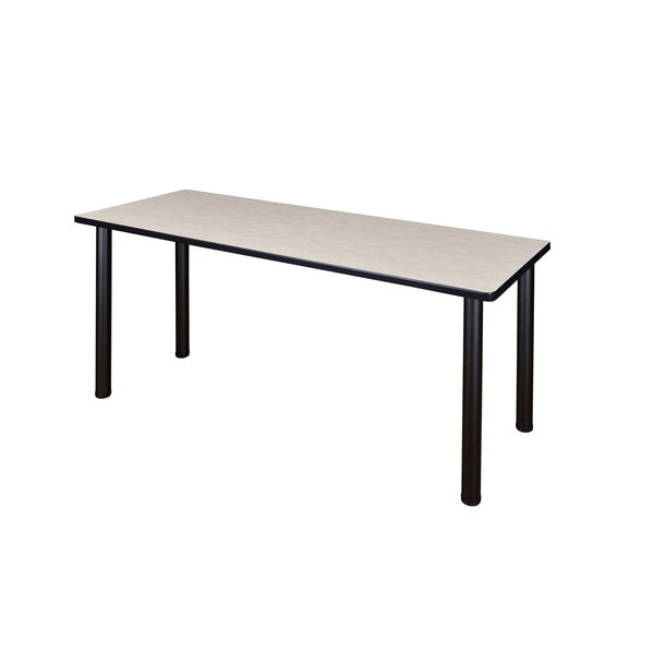 Rectangle Tables > Training Tables > Kee Training Tables, 66 X 24 X 29, Wood|Metal Top, Maple