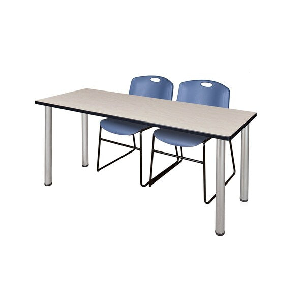 Rectangle Tables > Training Tables > Kee Table & Chair Sets, 66 X 24 X 29, Maple