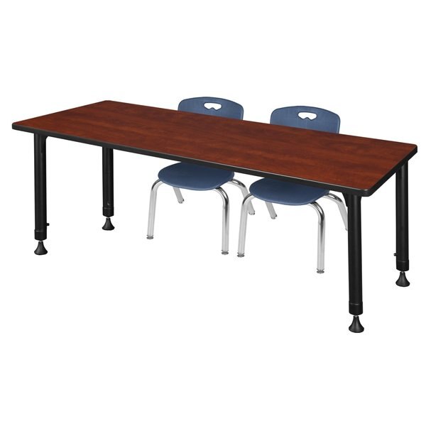 Tables > Height Adjustable > Rectangular Table & Chair Sets, 72 X 24 X 23-34