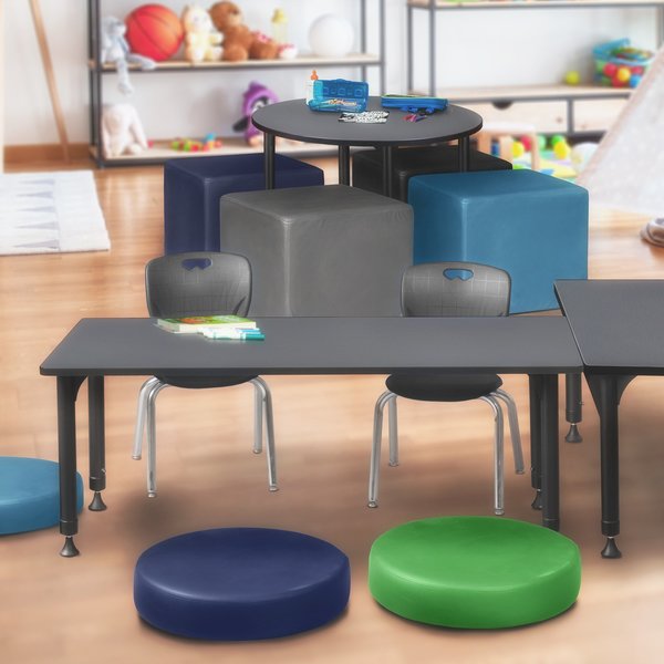 Tables > Height Adjustable > Rectangular Classroom Tables, 72 X 24 X 23-34, Wood|Metal Top