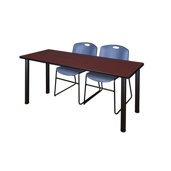 Rectangle Tables > Training Tables > Kee Table & Chair Sets, 72 X 24 X 29, Mahogany