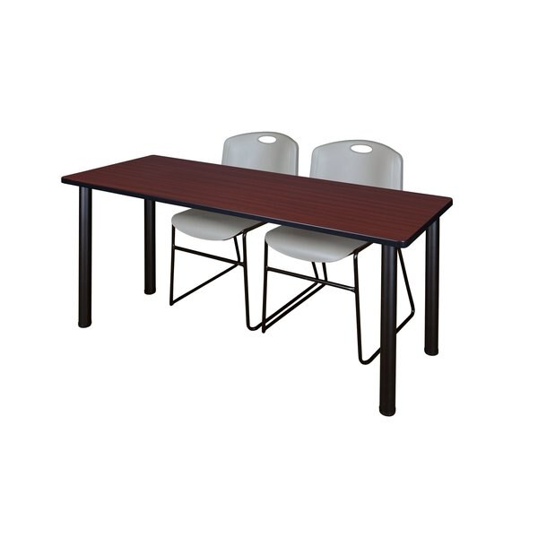 Rectangle Tables > Training Tables > Kee Table & Chair Sets, 72 X 24 X 29, Mahogany