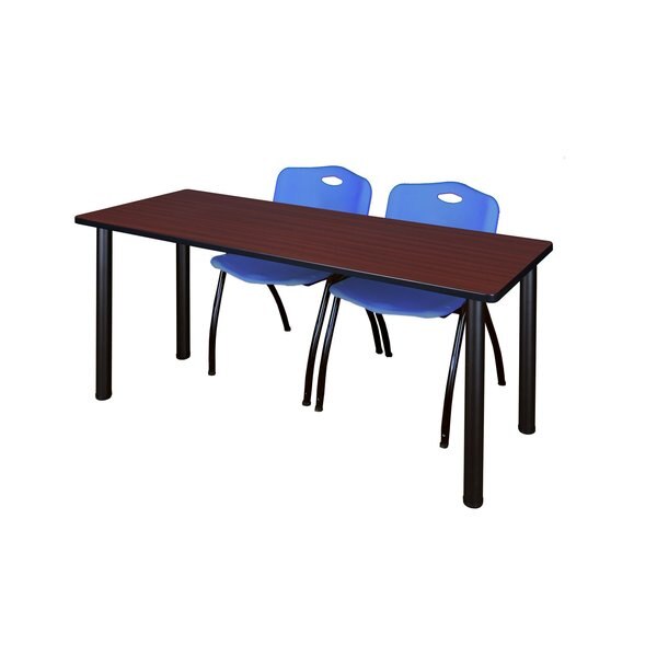 Rectangle Tables > Training Tables > Kee Table & Chair Sets, 72 X 24 X 29, Wood|Metal|Plastic Top