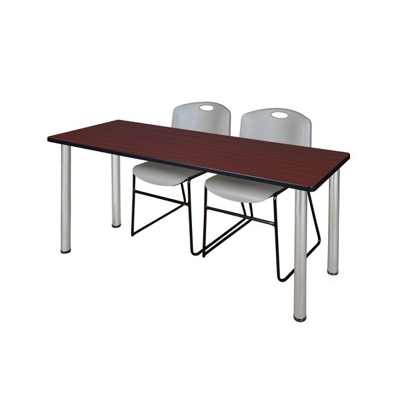 Rectangle Tables > Training Tables > Kee Table & Chair Sets, 72 X 24 X 29, Mahogany