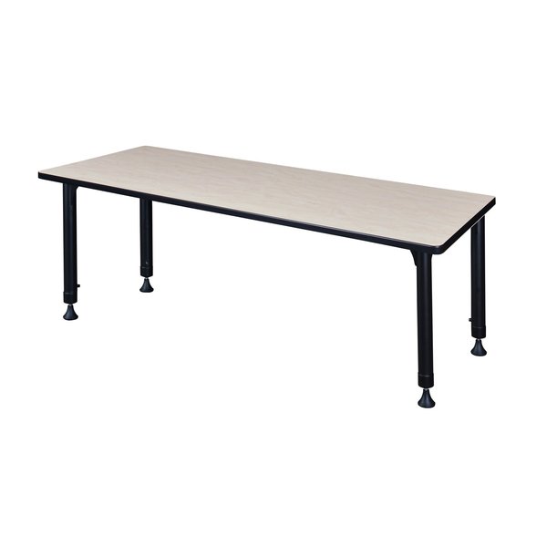 Tables > Height Adjustable > Rectangular Classroom Tables, 72 X 24 X 23-34, Wood|Metal Top