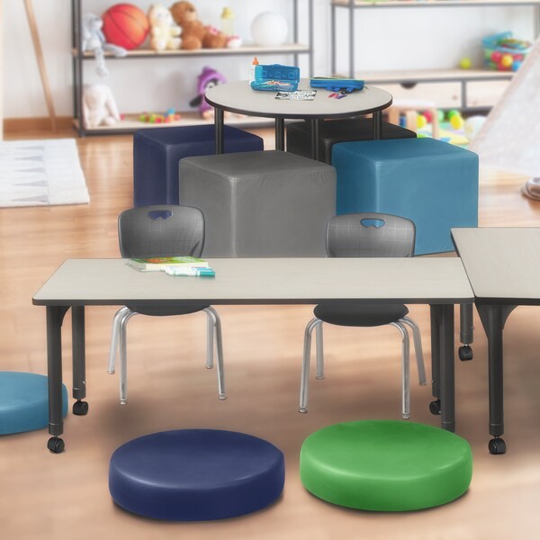 Tables > Height Adjustable > Rectangular Mobile Table & Chair Sets, 72 X 24 X 23-34