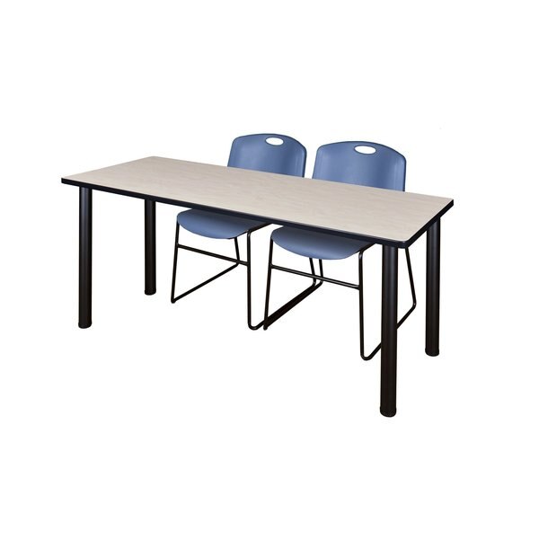 Rectangle Tables > Training Tables > Kee Table & Chair Sets, 72 X 24 X 29, Maple