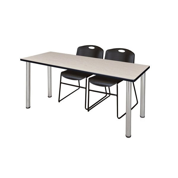 Rectangle Tables > Training Tables > Kee Table & Chair Sets, 72 X 24 X 29, Maple