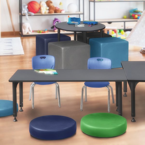 Tables > Height Adjustable > Rectangular Table & Chair Sets, 72 X 30 X 23-34