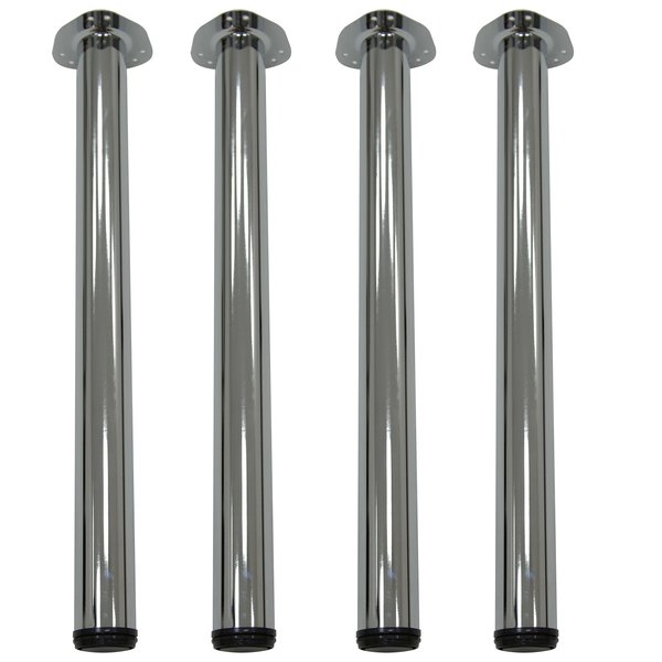 Kee, Post Table Legs, Chrome, PK4