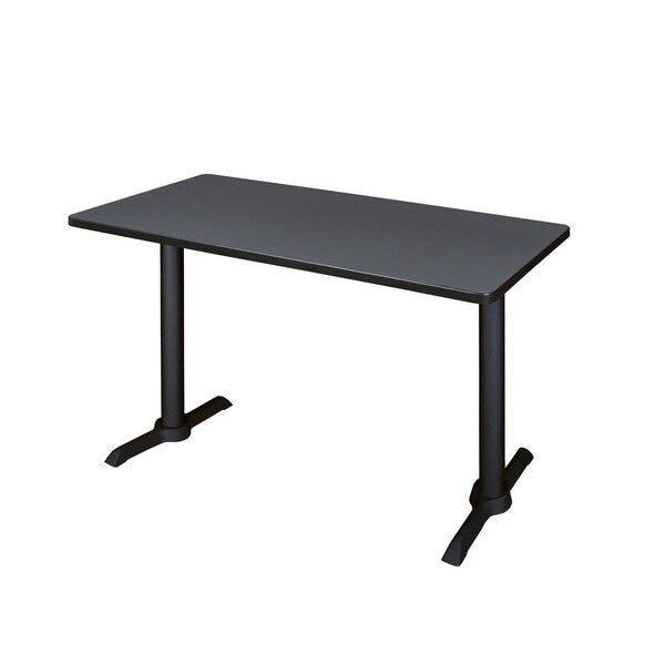 Rectangle Tables > Training Tables > Cain Training Tables, 42 X 24 X 29, Wood|Metal Top, Grey