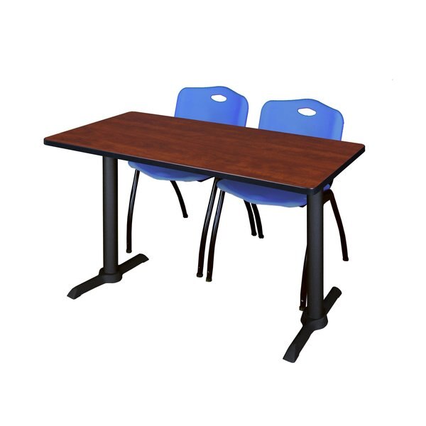 Rectangle Tables > Training Tables > Cain Training Table & Chair Sets, 48 X 24 X 29, Cherry