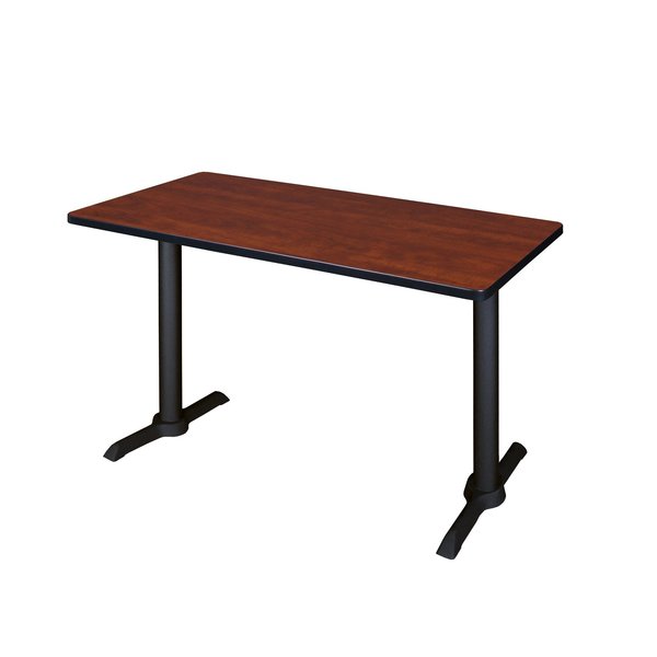 Rectangle Tables > Training Tables > Cain Training Tables, 48 X 24 X 29, Wood|Metal Top, Cherry