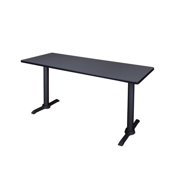 Rectangle Tables > Training Tables > Cain Training Tables, 60 X 24 X 29, Wood|Metal Top, Grey