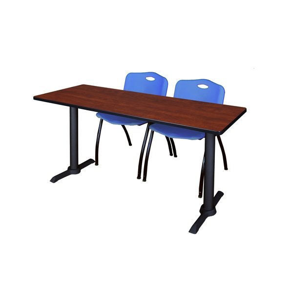 Rectangle Tables > Training Tables > Cain Training Table & Chair Sets, 66 X 24 X 29, Cherry