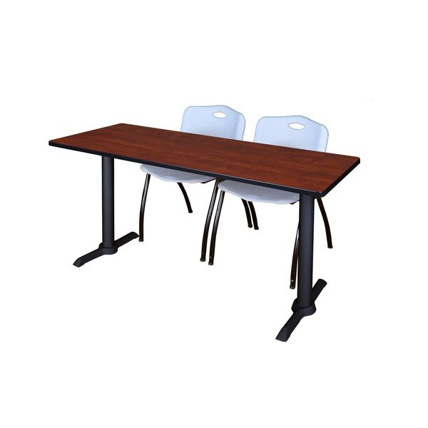 Rectangle Tables > Training Tables > Cain Training Table & Chair Sets, 66 X 24 X 29, Cherry