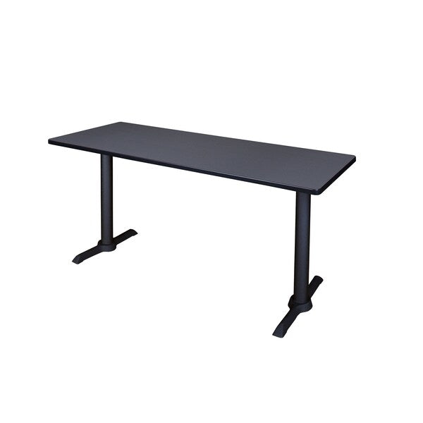 Rectangle Tables > Training Tables > Cain Training Tables, 66 X 24 X 29, Wood|Metal Top, Grey
