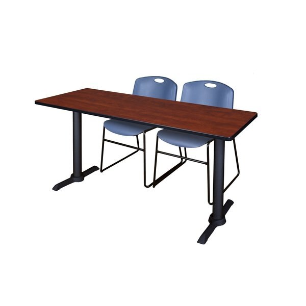 Rectangle Tables > Training Tables > Cain Training Table & Chair Sets, 72 X 24 X 29, Cherry