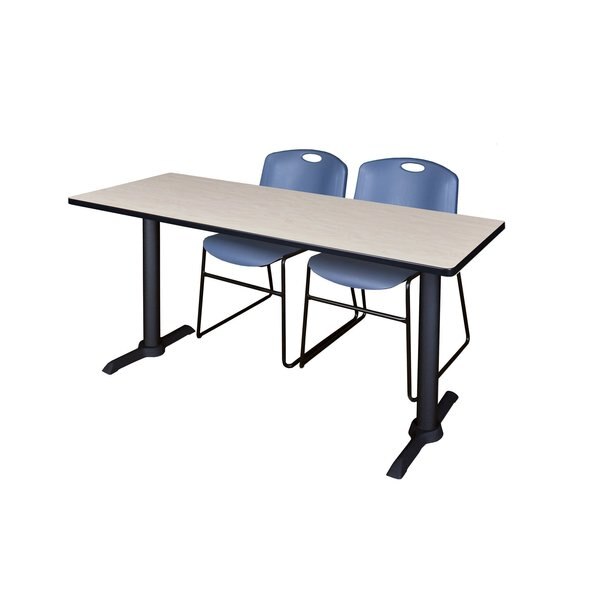Rectangle Tables > Training Tables > Cain Training Table & Chair Sets, 72 X 24 X 29, Maple