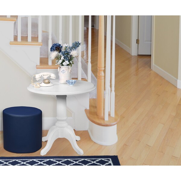 Naval Blue Seating > Soft Seating > Ottomans, 18 W 18 L 19 H, Vinyl Seat