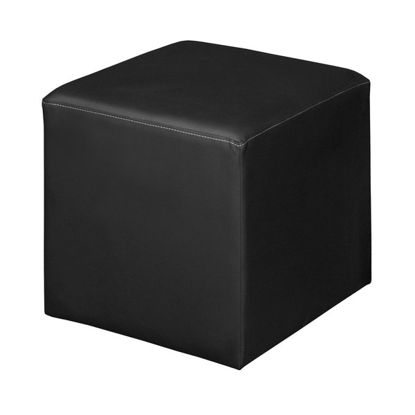 Jean, Square Ottoman, Black