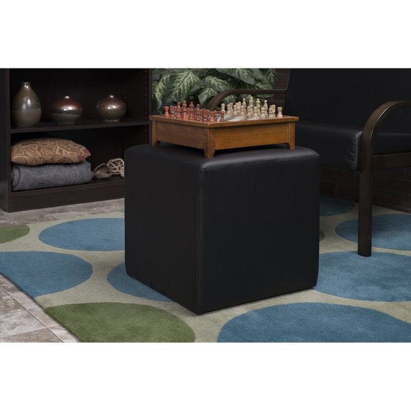 Jean, Square Ottoman, Black